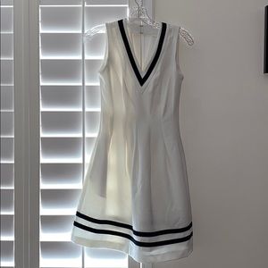 H&M White with Black Tea Dress